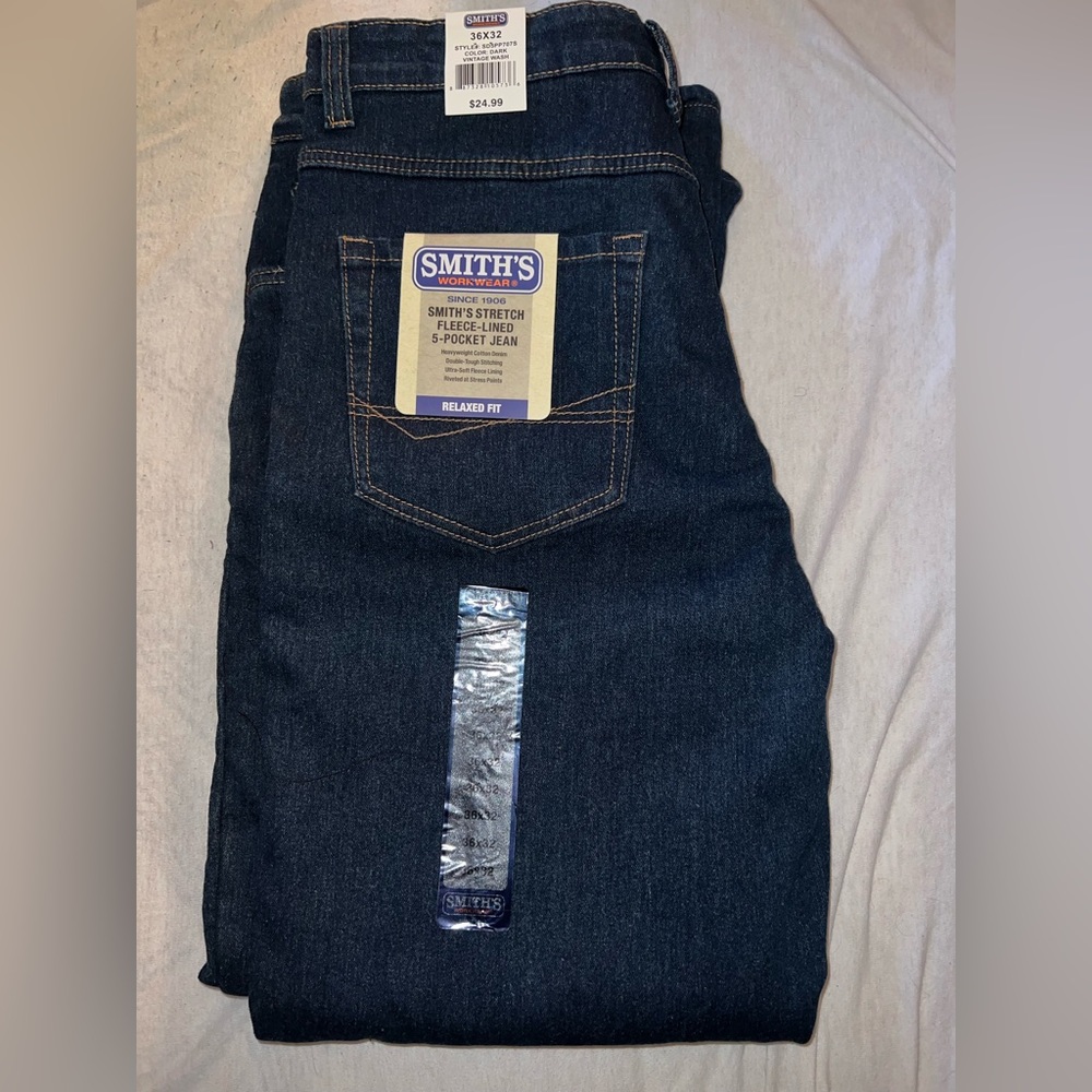 Mens Smith denim fleece jeans